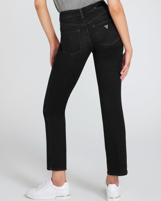 High-Rise Sexy Straight Leg Denim Jeans In Orbit Wash High-Rise Sexy Straight Leg Denim Jeans In Orbit Wash