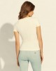 Eco Cream White Isabella Rib Knit Top Eco Cream White Isabella Rib Knit Top