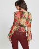 Floral Print Long Sleeve Demi Top Floral Print Long Sleeve Demi Top
