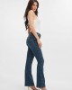 High-Rise Sexy Flared Denim Jeans In Blue Fog Wash