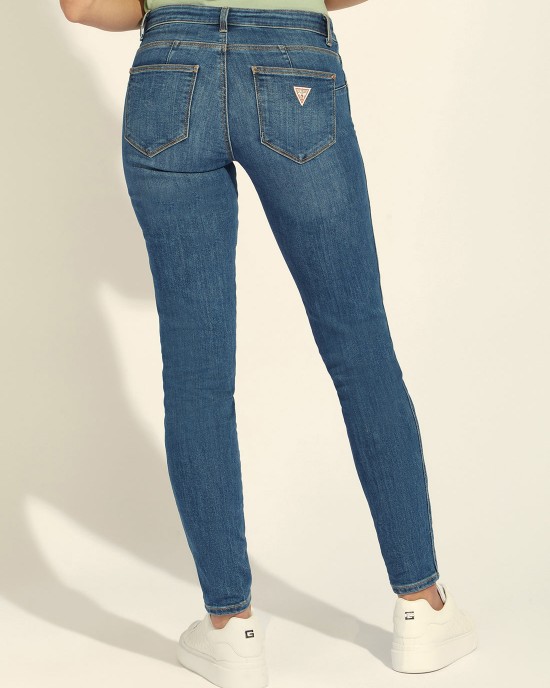 Mid-Rise Skinny Curve Denim Jeans in Carry Mid Wash Mid-Rise Skinny Curve Denim Jeans in Carry Mid Wash