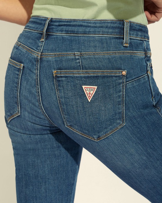 Mid-Rise Skinny Curve Denim Jeans in Carry Mid Wash Mid-Rise Skinny Curve Denim Jeans in Carry Mid Wash