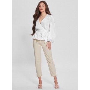 Eco White Adora Wrap Top