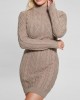 Taupe Brown Sera Knit Mini Dress Taupe Brown Sera Knit Mini Dress