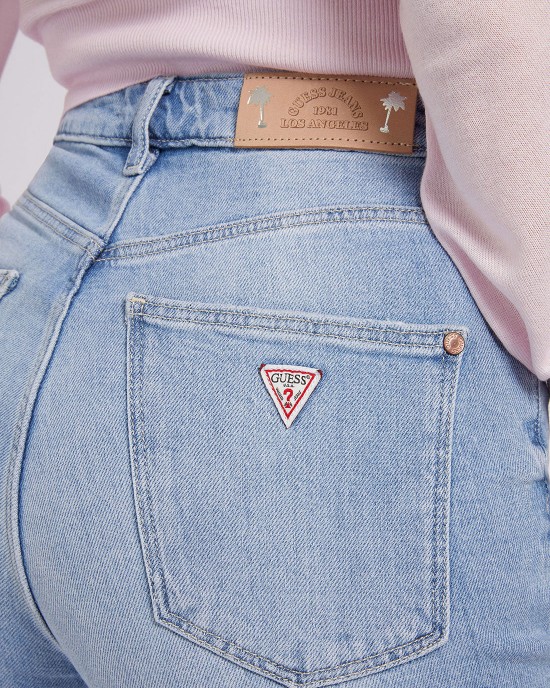 High-Rise Relaxed Fit Mom Denim Jeans In Bora Sky Wash High-Rise Relaxed Fit Mom Denim Jeans In Bora Sky Wash