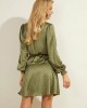 Green Polka Dot Wrap Top Green Polka Dot Wrap Top
