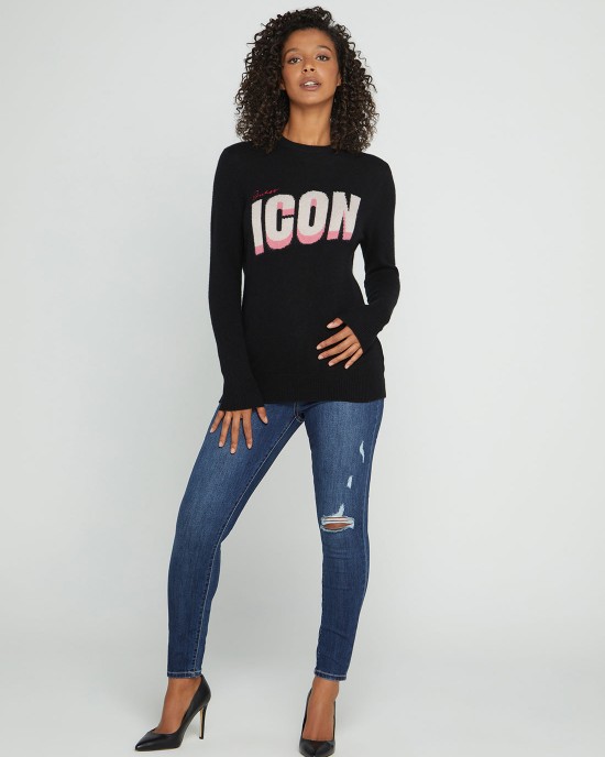 Eco Black Juliette Knit Top Eco Black Juliette Knit Top