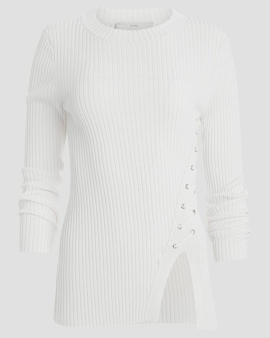 White Irmine Knit Top White Irmine Knit Top