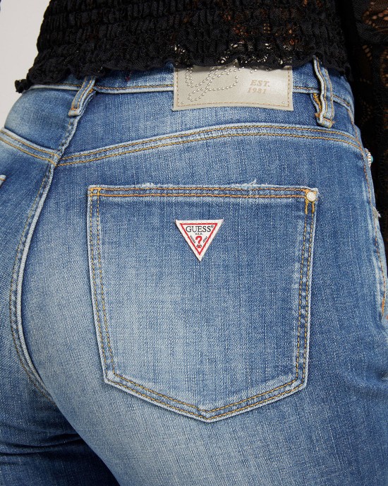 High-Rise Tapered Mom Denim Jeans In Vintage Mid Wash High-Rise Tapered Mom Denim Jeans In Vintage Mid Wash