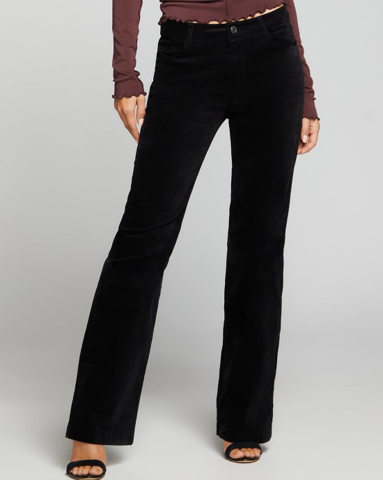 Mid-Rise Sexy Boot Denim Jeans In Jet Black Wash Mid-Rise Sexy Boot Denim Jeans In Jet Black Wash