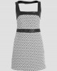 White Black Logo Adele Mini Dress White Black Logo Adele Mini Dress