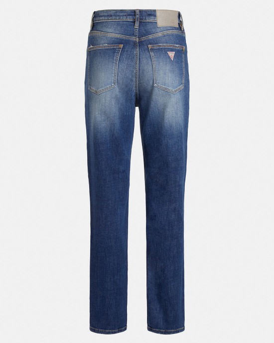 High-Rise Tapered Mom Denim Jeans In Vintage Mid Wash High-Rise Tapered Mom Denim Jeans In Vintage Mid Wash