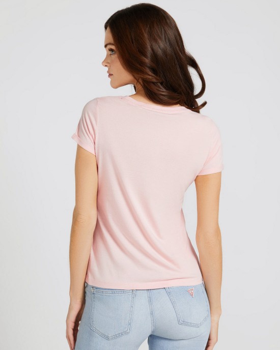 Eco Calm Pink Marine Logo T-Shirt