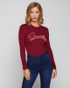 Eco Red Alexandra Logo Bodysuit Top Eco Red Alexandra Logo Bodysuit Top