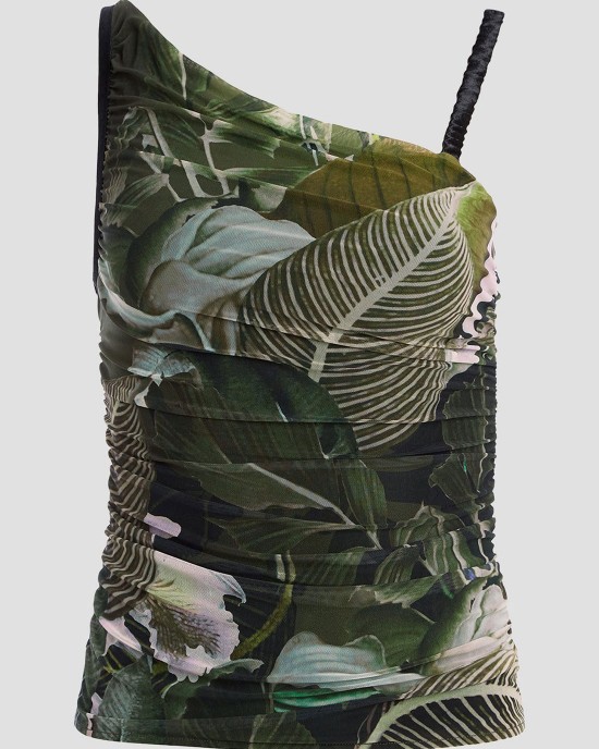 Eco Moonlit Tropic Garden Dinah Top Eco Moonlit Tropic Garden Dinah Top