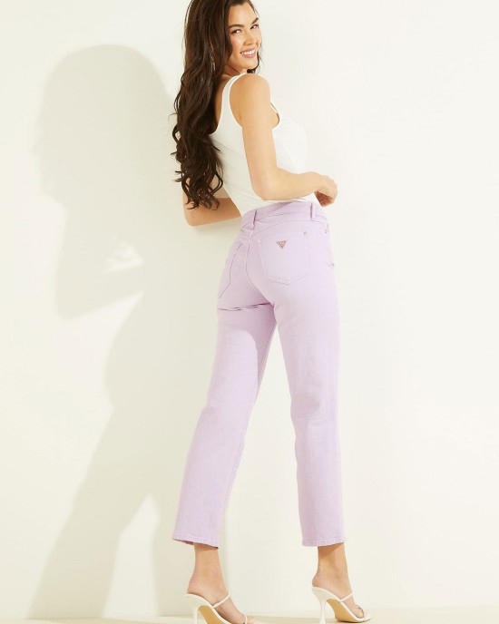 High-Rise 1981 Ankle Straight Leg Denim Jeans in Lavender Haze Wash High-Rise 1981 Ankle Straight Leg Denim Jeans in Lavender Haze Wash