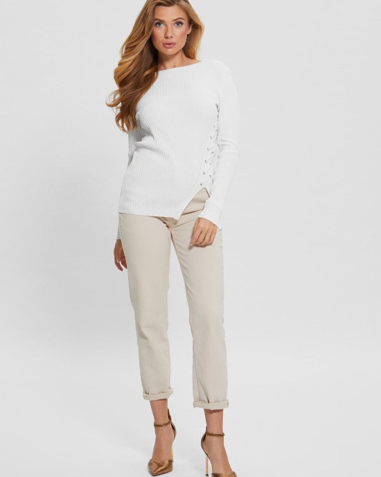 White Irmine Knit Top White Irmine Knit Top