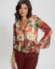 Floral Print Long Sleeve Demi Top Floral Print Long Sleeve Demi Top