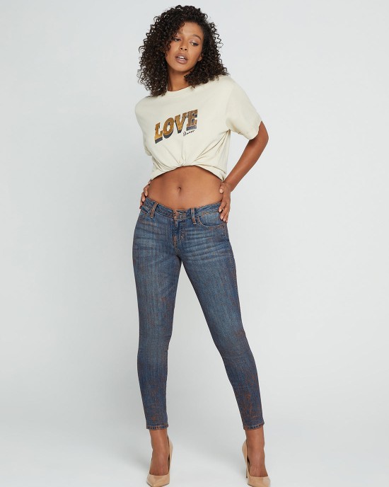 Low-Rise Power Skinny Denim Jeans In Hot Springs Wash Low-Rise Power Skinny Denim Jeans In Hot Springs Wash