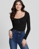 Eco Black Karlee Long Sleeve Henley T-Shirt Eco Black Karlee Long Sleeve Henley T-Shirt