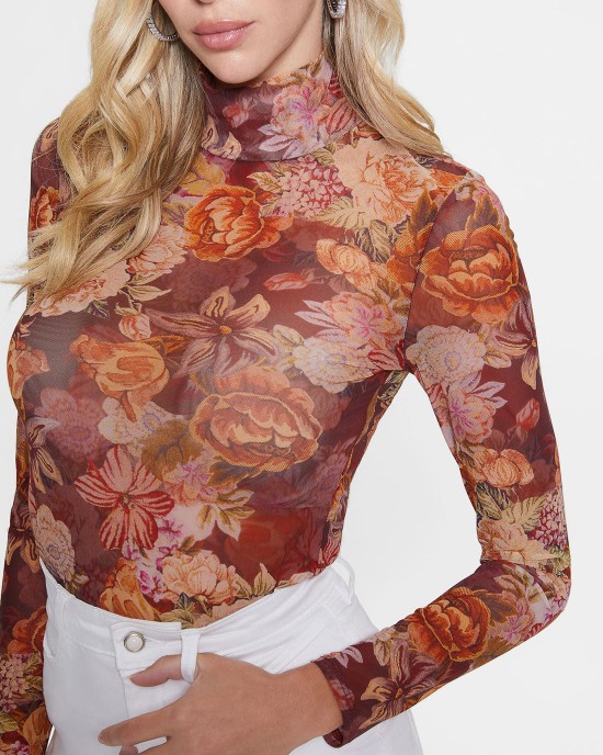Floral Tapestry Print Kamaria Top Floral Tapestry Print Kamaria Top