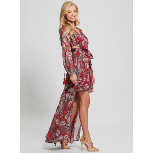 Red Floral Farrah Multi Maxi Dress