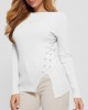 White Irmine Knit Top White Irmine Knit Top