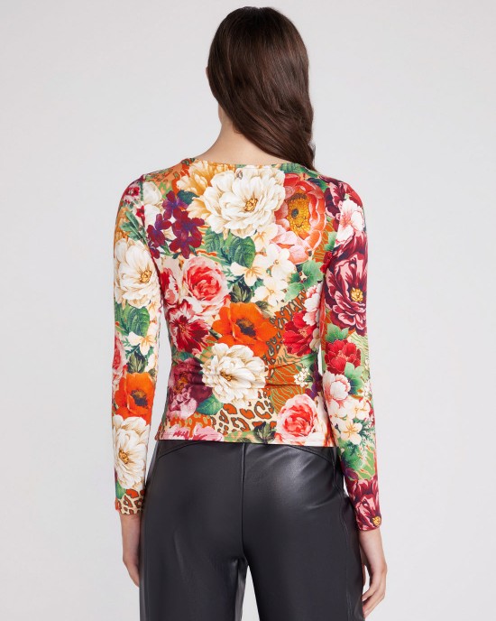 Floral Print Dianna Long Sleeve Top Floral Print Dianna Long Sleeve Top
