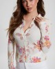 White Floral Tessa Long Sleeve Top White Floral Tessa Long Sleeve Top