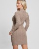 Taupe Brown Sera Knit Mini Dress Taupe Brown Sera Knit Mini Dress