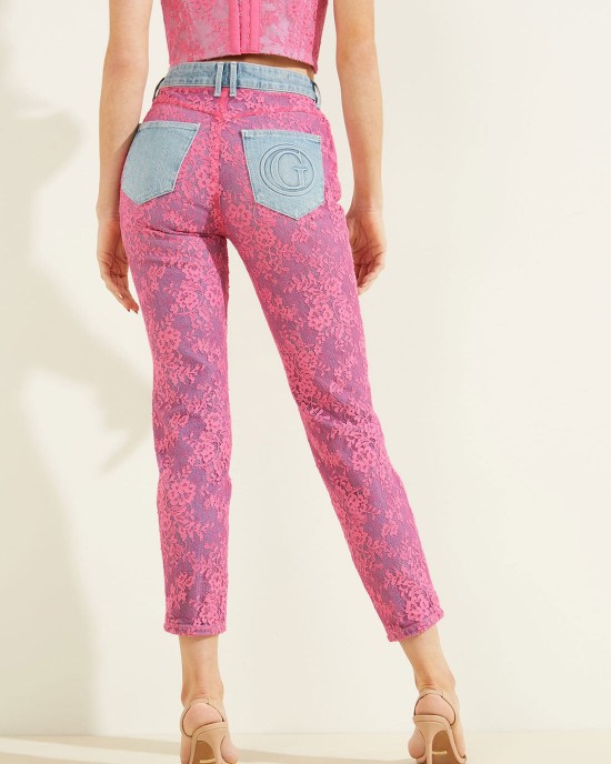 High-Rise 1981 Skinny Denim Jeans In Uxia Lace Wash High-Rise 1981 Skinny Denim Jeans In Uxia Lace Wash