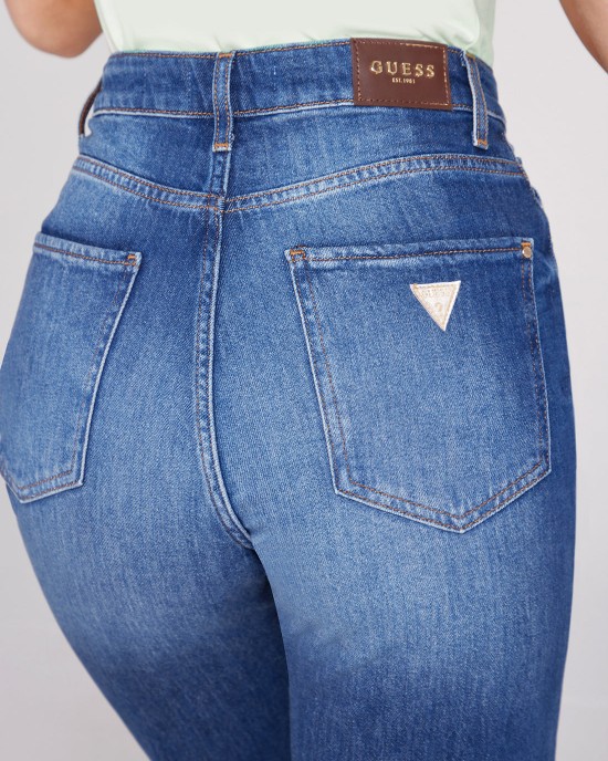 High-Rise Ankle Wide Leg Denim Jeans In Feel Free Wash High-Rise Ankle Wide Leg Denim Jeans In Feel Free Wash