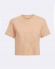 Eco Peach Adele Logo Crop T-Shirt Eco Peach Adele Logo Crop T-Shirt