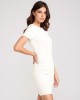 White Anne Sweater Mini Dress White Anne Sweater Mini Dress