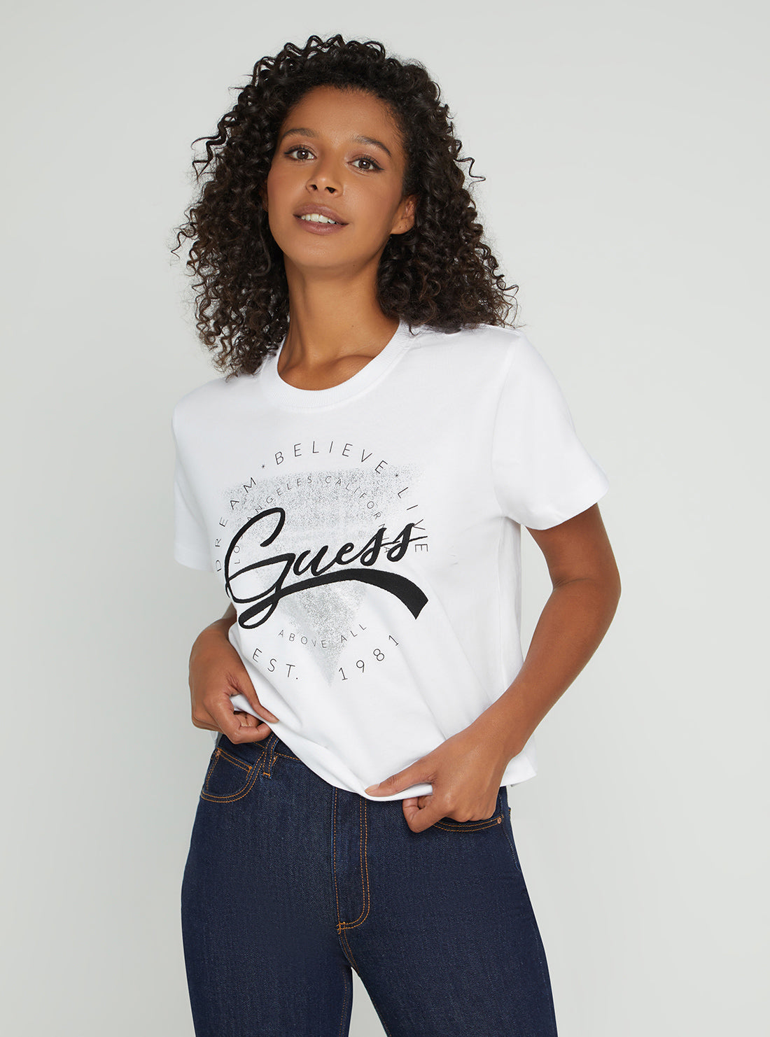 Eco White Rocsena Logo T-Shirt