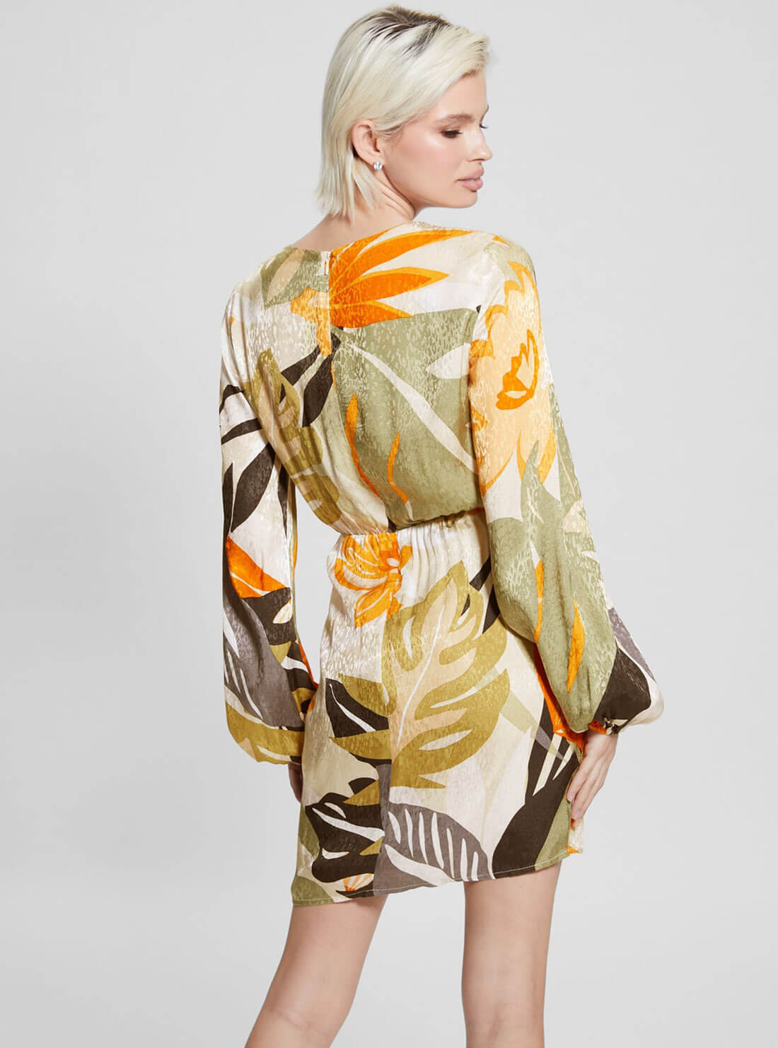 Palm Print Cassia Mini Dress