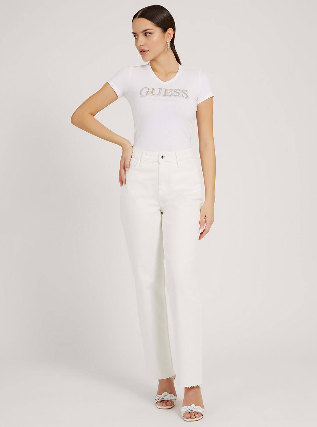 White Trine Logo T-Shirt